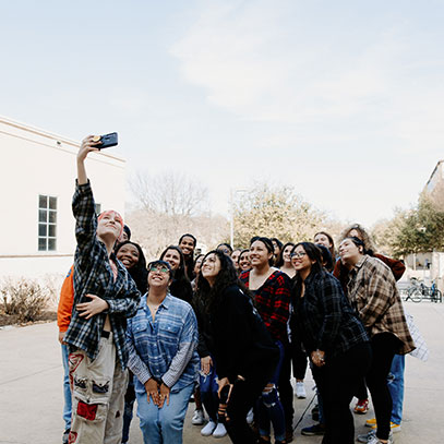 Group of Students taking a selfie