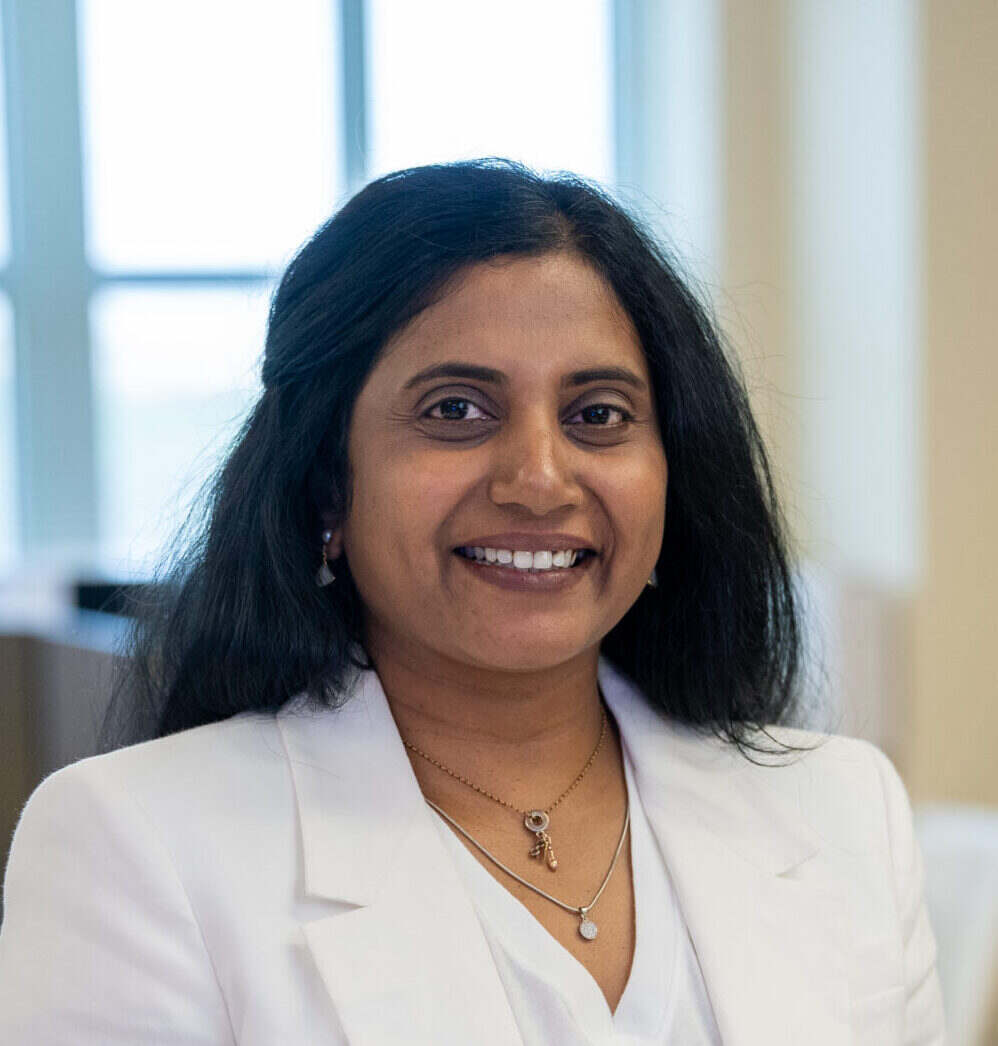 Professor Dhireesha smiling