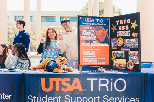 Two students from SSS posing for a photo