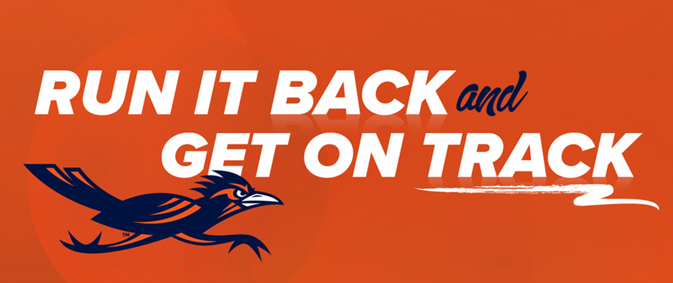 Run it back and get on track banner