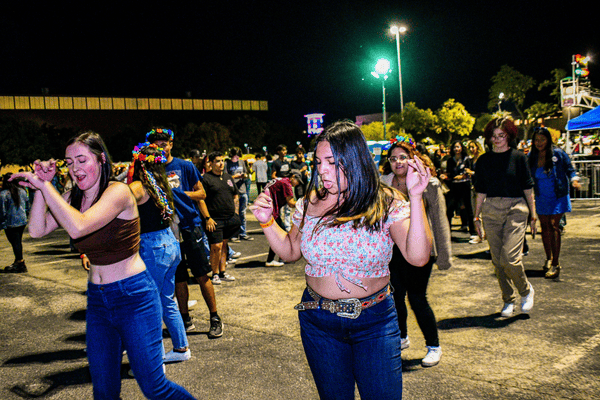 students dancing at BestFest