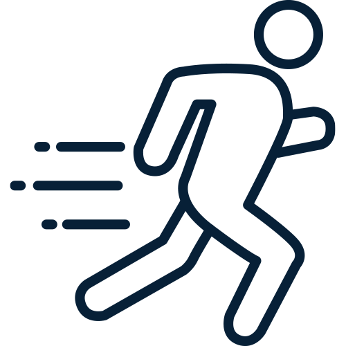 Drawing of man running