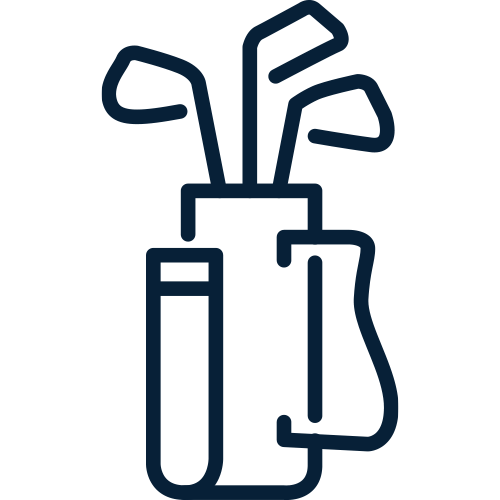 Golf bag icon