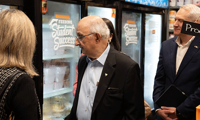 Harvey Najim with Dr. Eighmy