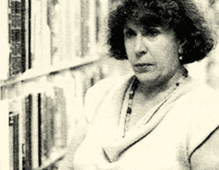 UT San Antonio Special Collections librarian Dora Guerra works in her fourth-floor domain in the JPL in 1988.